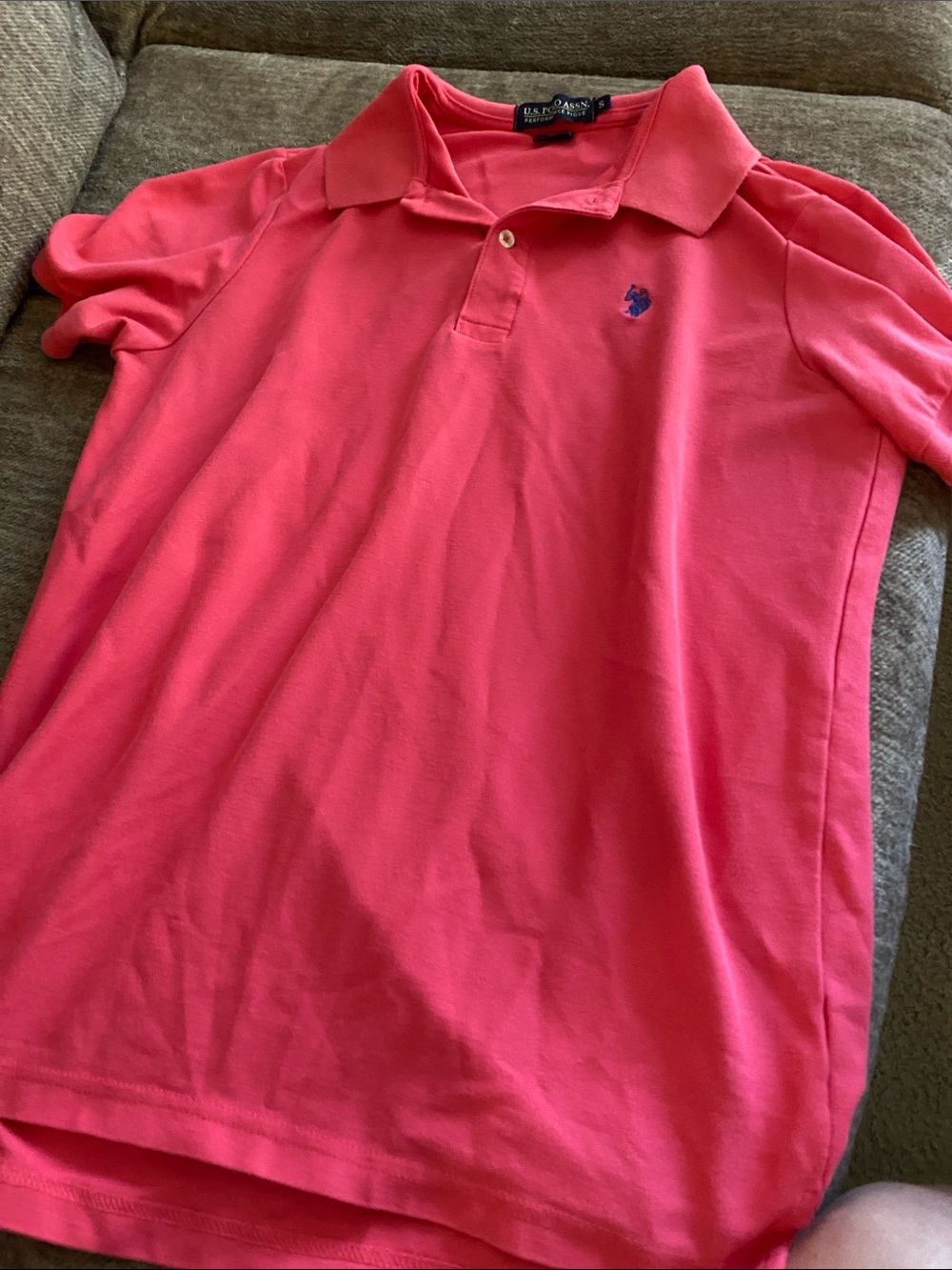 U.S. Polo Assn. Girls Hot Pink Polo Shirt